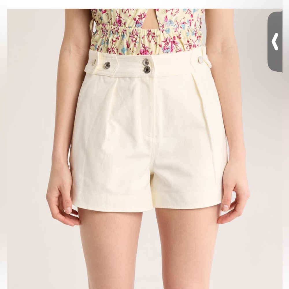 Derek Lam 10 Crosby Mika Stretch Cotton Mini Shorts